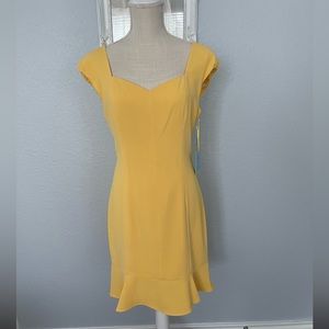 NWT CeCe women’s yellow dress size 6